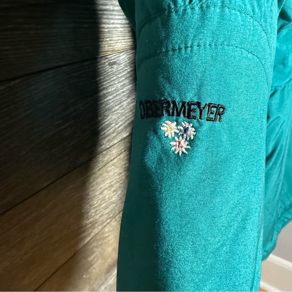 Obermeyer Ski Jacket Green 80s Retro Size 10 Vintage - Picture 6 of 13